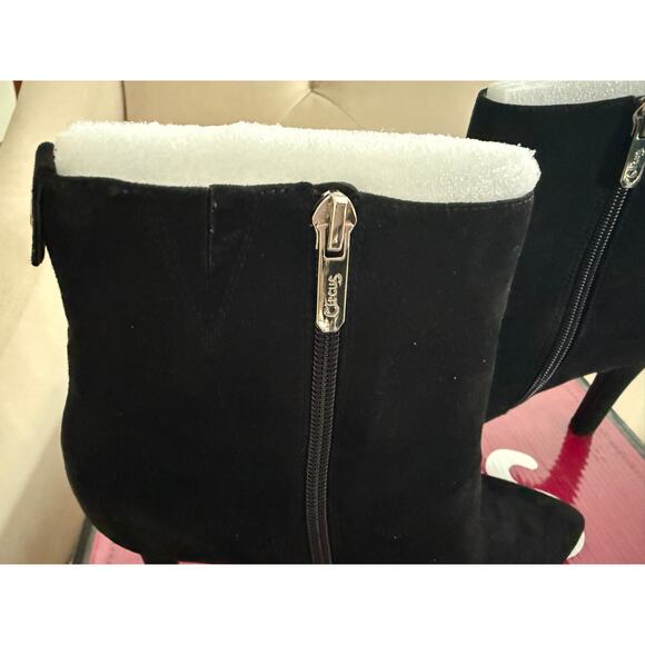 Circus by Sam Edelman Black Pointed Faux Suede Bootie - Picture 5 of 7